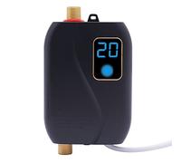 Mini chauffe-eau électrique instantané 3500 W avec affichage numérique LED, montage mural pour cuisine, salle de bain, lavabo, camping-car, maison, école, hôpital