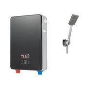 Mini chauffe-eau électronique instantané 6500 W 220 V Chauffe-eau électrique instantané sans réservoir avec écran numérique pour salle de bain, cuisine, hôtel