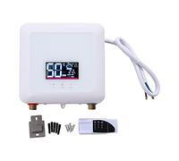 Mini chauffe-eau instantané 7500 W - Chauffe-eau électrique avec télécommande - Chauffe-eau numérique sans réservoir - Pour cuisine, balcon, salle de bain