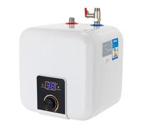 Mini chauffe-eau instantané 8 l avec affichage LED 1500 W - Petit chauffe-eau instantané - Chauffe-eau électrique de 0 à 65 °C - Montage mural - Autonome - Pour cuisine, salle de bain