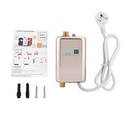 Mini chauffe-eau instantané électrique sans réservoir, 220V 3800W sans salle de bains Cuisine Chauffe-eau (d'or)