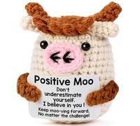 Mini chaussette de Noël en forme de vache des Highlands - Cadeau de soutien émotionnel pour femmes, hommes, collègues, amis, adolescents - Décoration faite à la main en crochet pour Noël, anniversaire