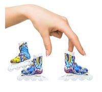 Mini Chaussures - 1 Ensemble de Petits Patins de Skateboard, fantastiques Mini Roller, Accessoires Amusants pour Breakdance | Décoration Porte-clés pour la Maison Garçons Filles Cadeau Gi