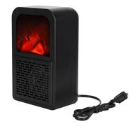 Mini cheminée électrique avec réglages de chaleur ajustables, flammes 3D et protection anti-basculement. Chauffage d'appoint compact et silencieux