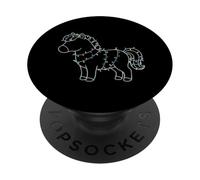 Mini Cheval Miniature pour Amoureux des poneys PopSockets PopGrip Adhésif