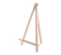 Mini Chevalet d'affichage en bois naturel, petit chevalet en bois, petit support de table en bois pour cartes et photos (20x30 CM)