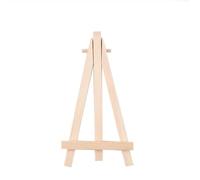 Mini chevalet de bureau triangulaire pliable en bois pour petites fournitures artistiques Trépied pour table de mariage (8 x 15 cm)