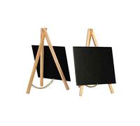 Mini chevalet de table avec trépied en bois dimensions 23 x 15 cm - Lot de 2