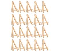 Mini Chevalet En Bois, 20 Pièces Mini Chevalets Petit Chevalet De Table Mini Présentoirs De Chevalet Pour Petites Toiles, Travaux Manuels Pour Enfants, Cartes De Visite, Enseignes, Photos, Cadeaux