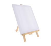 Mini Chevalet en Bois pour Cadres Peinture, Lot de Dessin | Structure Triangulaire, Format Compact Facile à Transporter, pour Cartes de Visite, Toile et Numéros de Table