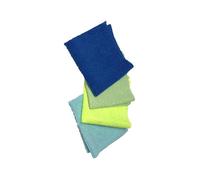 Mini chiffons microfibres action antibactérienne Lot de 4 petits chiffons pour écrans Liseré Vert