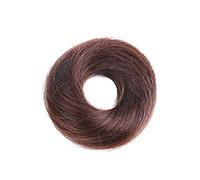 Mini chouchous Demi Chignon Extension Chignon Humain Cheveux Femme Accessoire de Mariage Queue 1 Pièce Bouclés Noir