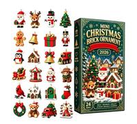 Mini Christmas Advent Calendarr - 3D PVC Santa & Reindeer Figurines | Celebrate The Season With This 24-day Mini Christmas Advent Calendarr Featuring 3D PVC Santa And Reindeer Figurines For Trees