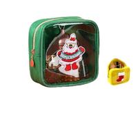 Mini Christmas Pouches, Christmas Preppy Patch Makeup Pouches,Portable Nylon Organizer Storage Purse, Cute ClearZipper Cosmetic Preppy Thing for Travel Women Gift (14)