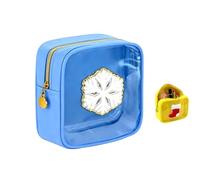 Mini Christmas Pouches, Christmas Preppy Patch Makeup Pouches,Portable Nylon Organizer Storage Purse, Cute ClearZipper Cosmetic Preppy Thing for Travel Women Gift (08)