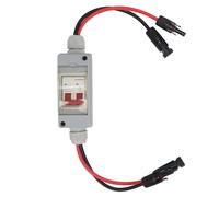 Mini Circuit Breaker,MCB 2P DC 500V 32A PV System DC Disconnect Switch Solar PV System Isolator with IP65 Distribution Box for Panel Grid System (With Cable)