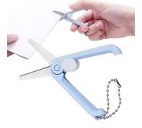 Mini Ciseaux Avec Porte-clés - Ciseaux De Voyage Pliables, Cutter Portable Compact, Outil De Poche Léger | Parfait Pour Les Petites Coupures En Déplacement, Convient Aussi Bien Aux Hommes Qu'aux Femme
