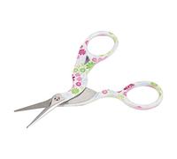Mini Ciseaux de Couture Colorés en Acier au Carbone pour Broderie, Artisanat, Travail à l'Aiguille, Art, Usage Quotidien (Fleurs Blanches et Roses)