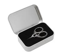 Mini ciseaux de poche vintage en acier inoxydable, petits ciseaux de couture pour travaux manuels de broderie et de coupe de tissu, outil de conception de fleurs durable 4,3 x 6 cm