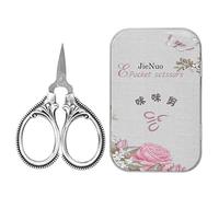 Mini ciseaux de point de 2,36 pouces, ciseaux de poche rétro en acier inoxydable, fil à coudre portable, broderie, tailleur, artisanat, ciseaux, outils de bricolage pour travaux (Argent)