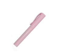 Mini ciseaux pliables en forme de stylo pour bureau et loisirs créatifs (rose)