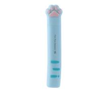 Mini ciseaux portables en forme de patte de chat, ciseaux à main en acier inoxydable, multifonctionnels, mignons et pliants, cadeau pour fille (bleu)