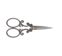 Mini Ciseaux Vintage en Acier Inoxydable, Outil de Broderie Classique pour la Coupe en Tissu, Motif de Tournesol Argent, 1 Ciseaux (Coupe classique en gris argenté)