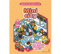 Mini cities - Sweet and cosy stickers book - Marc Ordiali - Solar - broché - Livre-jeu