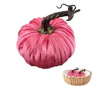 Mini citrouilles en Velours - décorative en Mousse synthétique - 10 cm - Simulation Artificielle colorée - Accessoires de Photo - Décoration pour cheminée, Cuisine