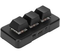Mini Clavier à 3 Touches, Clavier Macro Programmable USB/2.4G/Bluetooth RGB, Clavier de Jeu Mécanique de Programmation HID sans Fil