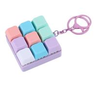 Mini Clavier Anti-Stress avec Porte-Clés - Jouet Sensoriel Compact pour Bureau/École - Cadeau Détente Adulte - Design Mignon