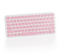 Mini clavier Bluetooth - Clavier sans fil portable multi-appareils - 78 touches esthétiques et silencieuses pour iPad, tablette, ordinateur portable, PC, ordinateur portable, Windows, Mac, Chrome OS,