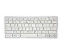 Mini Clavier de Jeu sans Fil 78 Touches,Ultra Mince Portable Blanc pour Android