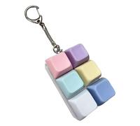 Mini clavier Fidget, porte-clés anti-stress, jouet de jeu Clicker, gadget sensoriel amusant, jouet de presse à touches portable, Clicker de clavier pour adultes hommes femmes maison voyage école burea