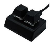 Mini clavier mécanique-clavier-2-Buttons Clavier pour la copie et l'insertion, copier le clavier de pâte | Boutons macrot programmables avec rétro-éclairage, commutateurs rouges, type C-USB câble pour