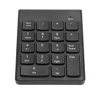 Mini Clavier Numérique sans Fil USB 2,4 GHz avec 18 Touches, Petit Clavier Miniature pour Sculpture de Bureau, pavé Numérique pour Claviers Numériques 16 Pouces 5620 (Black)