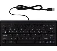 Mini Clavier, Petit Clavier Filaire avec 82 Touches Ciseaux, Interface USB Clavier Compact pour Android, PC Windows, Ordinateur Portable, Raspberry Pi, Windows 10/8/7