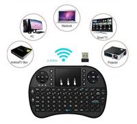 Mini Clavier QWERTY sans fil Ergonomique sans Fil avec Touchpad - Rii - i8 - Noir - Smart TV - mini PC - HTPC