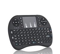 Mini clavier sans fil 2,4 GHz avec pavé tactile et souris, rétro-éclairé à DEL, clavier à télécommande rechargeable pour Smart TV, Android TV Box, Fire Stick, Raspberry Pi, PC, PS3 batterie