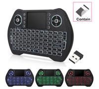 Mini clavier sans fil avec pavé tactile et souris, télécommande 2,4 GHz pour Smart TV, Android TV Box, HTPC, IPTV, Xbox 360, PC, tablette