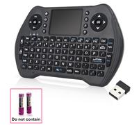 Mini clavier sans fil avec pavé tactile et souris, télécommande 2,4 GHz pour Smart TV, Android TV Box, HTPC, IPTV, Xbox 360, PC, tablette
