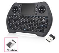 Mini clavier sans fil avec pavé tactile et souris, télécommande 2,4 GHz pour Smart TV, Android TV Box, HTPC, IPTV, Xbox 360, PC, tablette