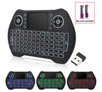 Mini clavier sans fil avec pavé tactile et souris, télécommande 2,4 GHz pour Smart TV, Android TV Box, HTPC, IPTV, Xbox 360, PC, tablette
