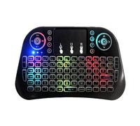 Mini clavier sans fil I10, rétroéclairé 7 couleurs, 2.4G, Air Mouse avec pavé tactile 203A