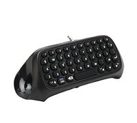 Mini Clavier sans Fil pour Manette PS4, Clavier ChatPad Gamepad DC 5 V avec Haut-Parleur, Batterie 200 MAh, Clavier 3.0 Stable pour Manette de Jeu PS4