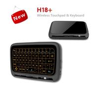 Mini clavier tactile sans fil H18 +, souris Air, plein écran tactile 2.4GHz QWERTY, pavé tactile avec fonction de rétro éclairage pour Smart TV PS3