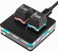 Mini Clavier USB à 2 Touches, Clavier Copier-Coller à 2 Touches, Clavier OSU HotSwap, Clavier de Jeu mécanique à Une Main avec câble USB pour Le Travail de comptabilité ou Les Jeux de Rythme