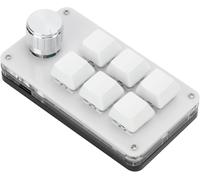 Mini Claviers Clavier M¿¿Canique ¿¿ Une Main Copy Paste Keyboard Haute R¿¿Sistance, Anti-Poussi¿¿Re, Op¿¿Ration Simple, Pour Laboratoire Et Bureau (Noir Blanc) Macropad With Knob Claviers Electronics