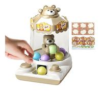 Mini Claw Machine, Prize Dispenser Game, 6.3x8.66x9.45inch Gashapon Toy with Easy Control Lever System, Sturdy Polymer Arcades Device, Fun Party Style Design, Kids Entertainment Toy for Indoor Use
