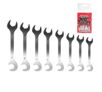 Mini clé à double extrémité ouverte, design fin avec pochette de rangement portable, clés à 12 points pour l'entretien électrique automobile et mécanique (A)